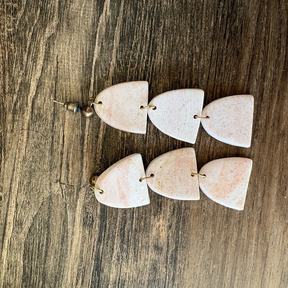 Clay dangle earrings
